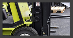 Forklift in operation